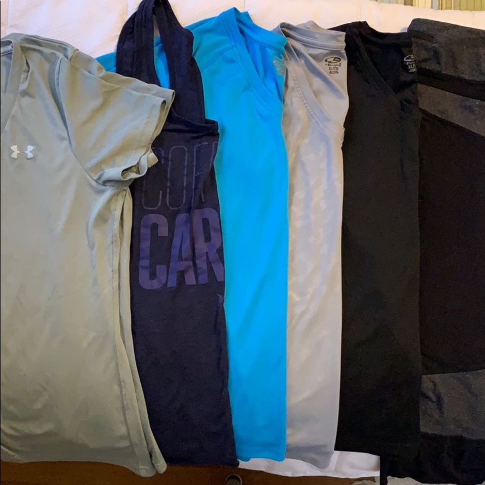 Lot of exercise clothing! Sz L + XL
